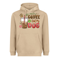 Mushroom all i need is coffee and my dog Heavyweight Hoodie - MaliasSmallBusiness