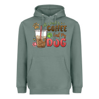 Sage all i need is coffee and my dog Heavyweight Hoodie - MaliasSmallBusiness