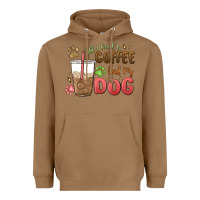 Toasted Coconut all i need is coffee and my dog Heavyweight Hoodie - MaliasSmallBusiness