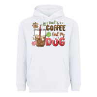 White all i need is coffee and my dog Heavyweight Hoodie - MaliasSmallBusiness