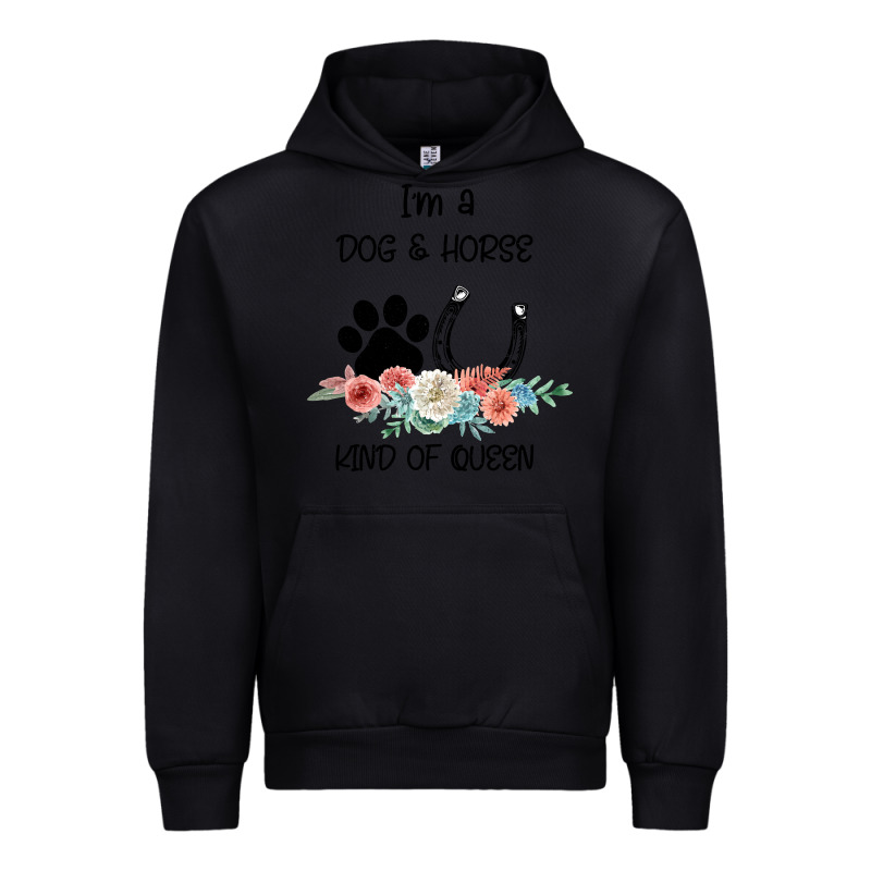 I'm A Dog & Horse Kind Of Queen Pet Lover Owner Urban Hoodie by Bettercallsaul | Teevron