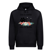 Black I'm A Dog & Horse Kind Of Queen Pet Lover Owner Urban Hoodie - Bettercallsaul