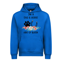 Cobalt I'm A Dog & Horse Kind Of Queen Pet Lover Owner Urban Hoodie - Bettercallsaul