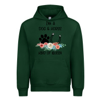 Forest Green I'm A Dog & Horse Kind Of Queen Pet Lover Owner Urban Hoodie - Bettercallsaul