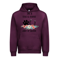 Mauve Wine I'm A Dog & Horse Kind Of Queen Pet Lover Owner Urban Hoodie - Bettercallsaul