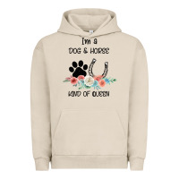 Pigment French Oak I'm A Dog & Horse Kind Of Queen Pet Lover Owner Urban Hoodie - Bettercallsaul