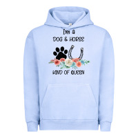 Pigment Grape Ice I'm A Dog & Horse Kind Of Queen Pet Lover Owner Urban Hoodie - Bettercallsaul