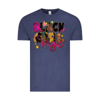 Vintage Denim Black girl magic Vintage Tee - Zillion Design Studio
