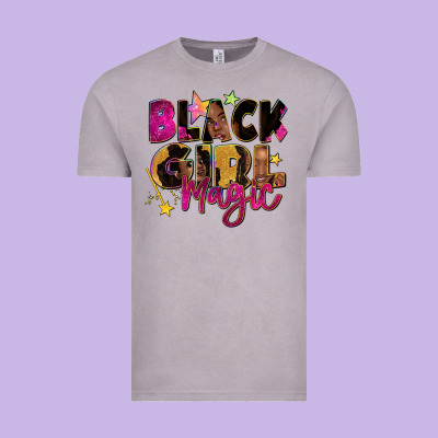Black Girl Magic Vintage Tee Designed By Zillion Design Studio