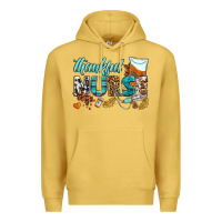 Antique Gold thankful nurse Premium Hoodie - BundleAndBundleShop