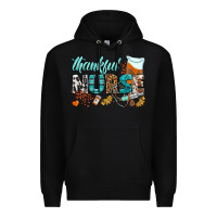 Black thankful nurse Premium Hoodie - BundleAndBundleShop