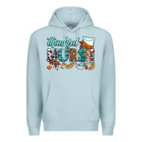 Blue Mist thankful nurse Premium Hoodie - BundleAndBundleShop