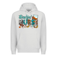Dove Grey thankful nurse Premium Hoodie - BundleAndBundleShop