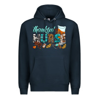 Navy thankful nurse Premium Hoodie - BundleAndBundleShop