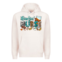 Pale Pink thankful nurse Premium Hoodie - BundleAndBundleShop