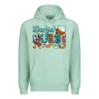 Seafoam thankful nurse Premium Hoodie - BundleAndBundleShop