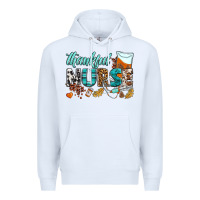 White thankful nurse Premium Hoodie - BundleAndBundleShop