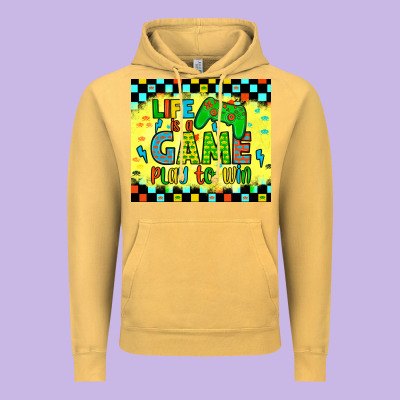 Life Is A Game Play To Win Vintage Hoodie Designed By Jahusdesignshop