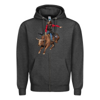 Charcoal Heather western cowboy Zipper Hoodie - AdoDesignShop
