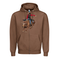 Chestnut western cowboy Zipper Hoodie - AdoDesignShop