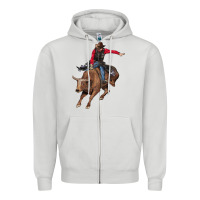 Dove Grey western cowboy Zipper Hoodie - AdoDesignShop