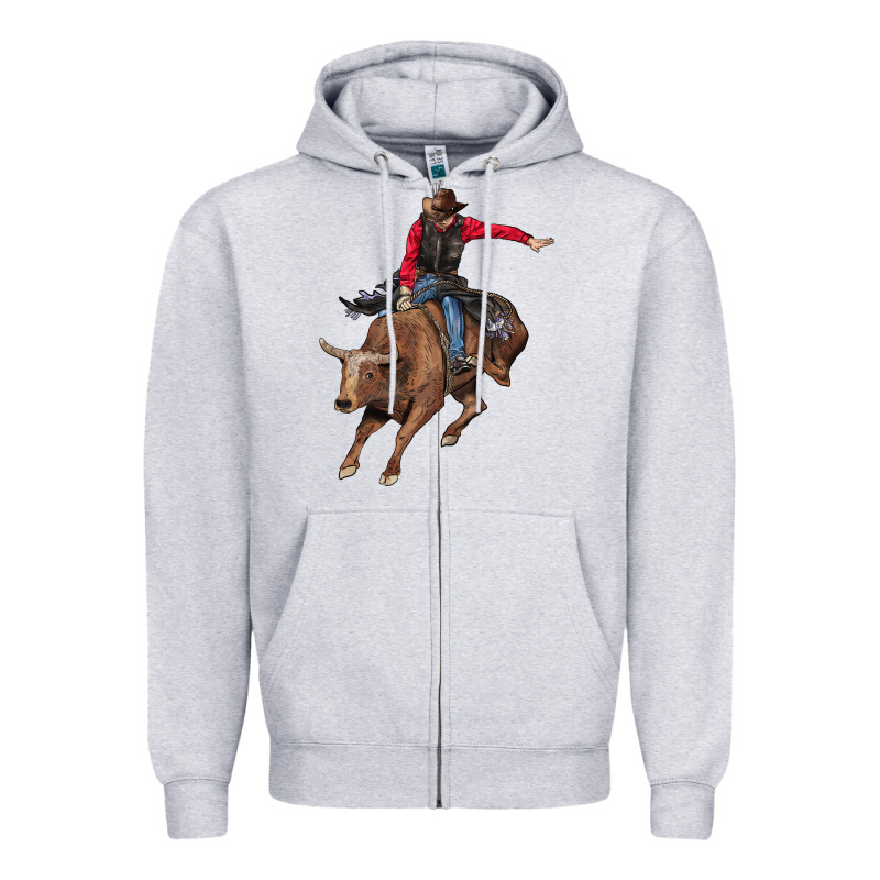 Western Cowboy Zipper Hoodie by AdoDesignShop | Teevron