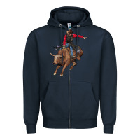 Navy western cowboy Zipper Hoodie - AdoDesignShop