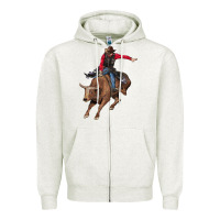 Oatmeal Heather western cowboy Zipper Hoodie - AdoDesignShop
