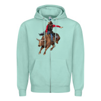 Seafoam western cowboy Zipper Hoodie - AdoDesignShop