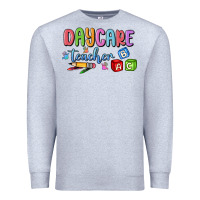 Heather Grey daycare teacher Premium Sweatshirt - MaliasSmallBusiness