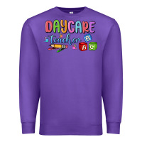 Purple daycare teacher Premium Sweatshirt - MaliasSmallBusiness