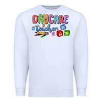 White daycare teacher Premium Sweatshirt - MaliasSmallBusiness
