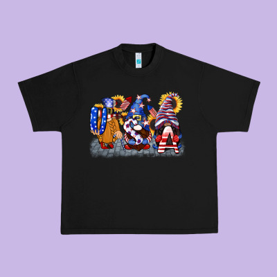 Usa 4th Of July Gnomes  4th Of July Urban Heavy Tee Designed By Cowgirlartshop
