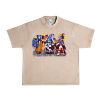 French Oak USA 4th of July gnomes  4th of july Urban Heavy Tee - CowGirlArtShop