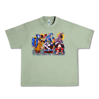 Oil Green USA 4th of July gnomes  4th of july Urban Heavy Tee - CowGirlArtShop