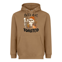 Toasted Coconut let's get toasted camping Heavyweight Hoodie - MaliasSmallBusiness