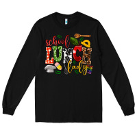 Black school lunch lady Long Sleeve Tee - AdoDesignShop
