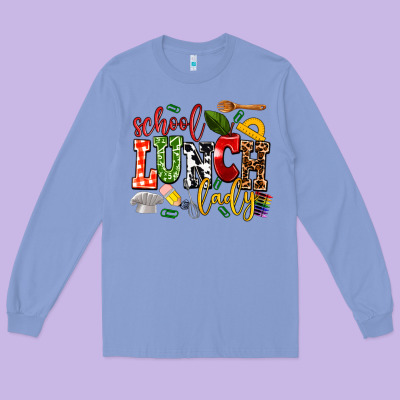 School Lunch Lady Long Sleeve Tee Designed By Adodesignshop
