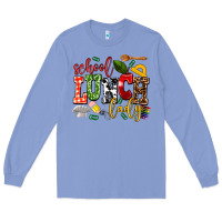Colony Blue school lunch lady Long Sleeve Tee - AdoDesignShop