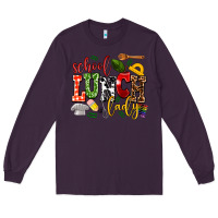 Plum school lunch lady Long Sleeve Tee - AdoDesignShop