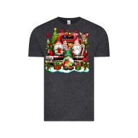 Vintage Black christmas gnome truck Vintage Tee - texasbilliewilder