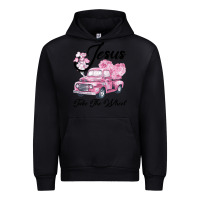 Black Leopard Floral Pink Car Jesus Take The Wheel Urban Hoodie - Bettercallsaul