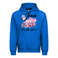 Cobalt Leopard Floral Pink Car Jesus Take The Wheel Urban Hoodie - Bettercallsaul