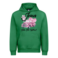Emerald Leopard Floral Pink Car Jesus Take The Wheel Urban Hoodie - Bettercallsaul