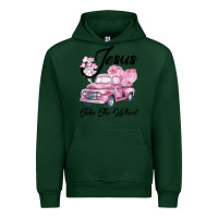 Forest Green Leopard Floral Pink Car Jesus Take The Wheel Urban Hoodie - Bettercallsaul