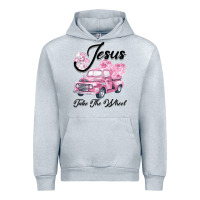 Heather Grey Leopard Floral Pink Car Jesus Take The Wheel Urban Hoodie - Bettercallsaul