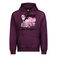 Mauve Wine Leopard Floral Pink Car Jesus Take The Wheel Urban Hoodie - Bettercallsaul