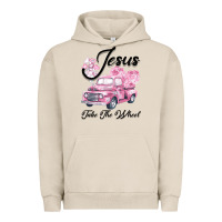 Pigment French Oak Leopard Floral Pink Car Jesus Take The Wheel Urban Hoodie - Bettercallsaul