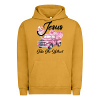 Leopard Floral Pink Car Jesus Take The Wheel Urban Hoodie | Teevron