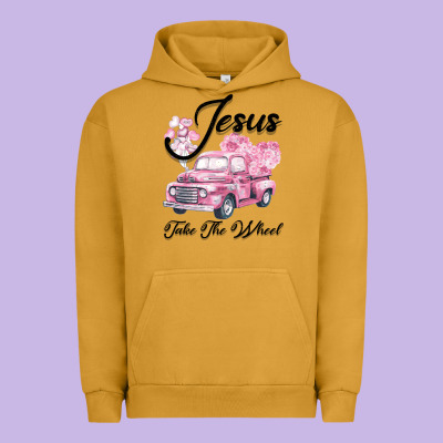 Leopard Floral Pink Car Jesus Take The Wheel Urban Hoodie Designed By Bettercallsaul